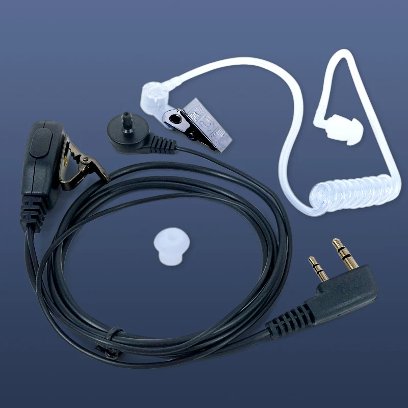 Air Acoustic Tube Mic Speaker Earpiece For Kenwood Baofeng Walkie Talkie 5