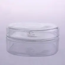 120 мм Стеклянная многоразовая чашка для культивирования ткани Петри с крышкой для лаборатории химии