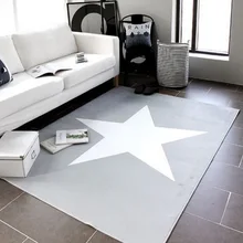 Child/baby bedroom Crawl Carpets for living room Game tapete Kids Gray Pentagram Print Rug large Size Rectangle Carpet 150*200cm
