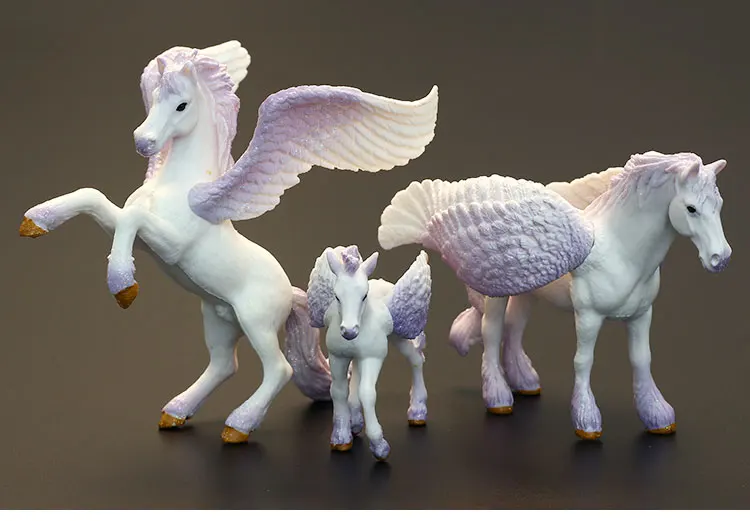 Оригинальные оригинальные сказочные мифическое животное, летающая фигурка лошади, модель диких фигурок, детские развивающие игрушки, фигурка