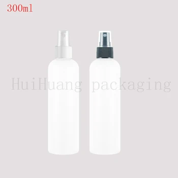 

20pcs 300ml Empty Plastic Spray Bottle Refillable Perfume white PET Bottles With Spray Pump Container