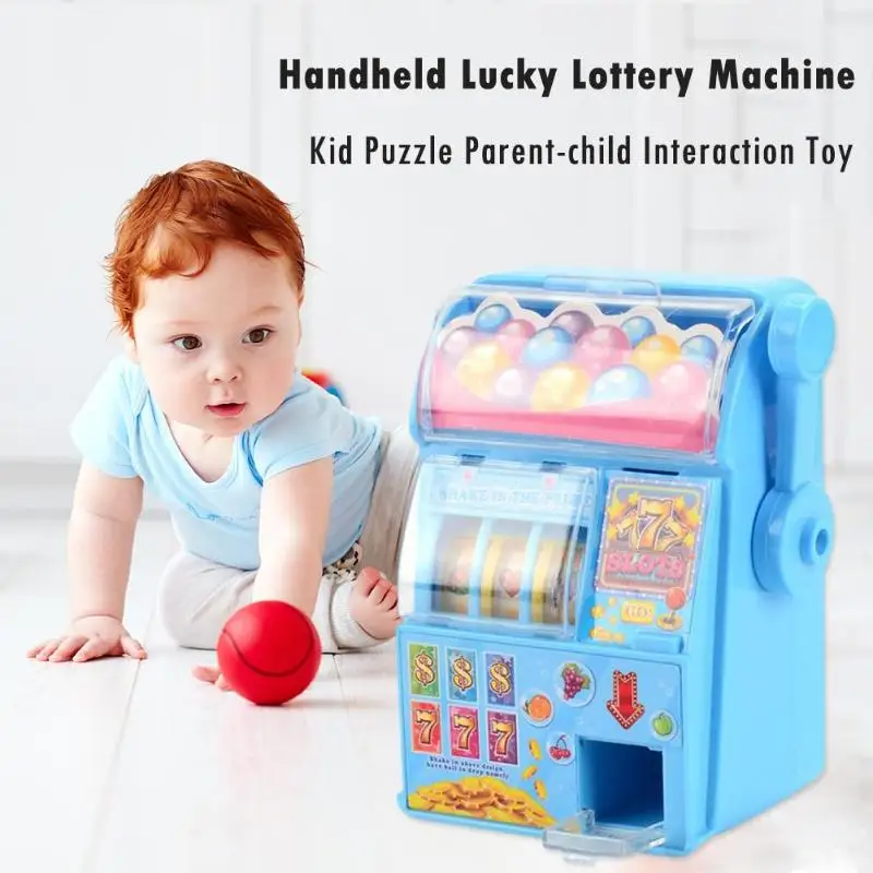 Мини Портативный счастливый лотерейный автомат детская головоломка-пазл родитель-ребенок Интерактивная игрушка