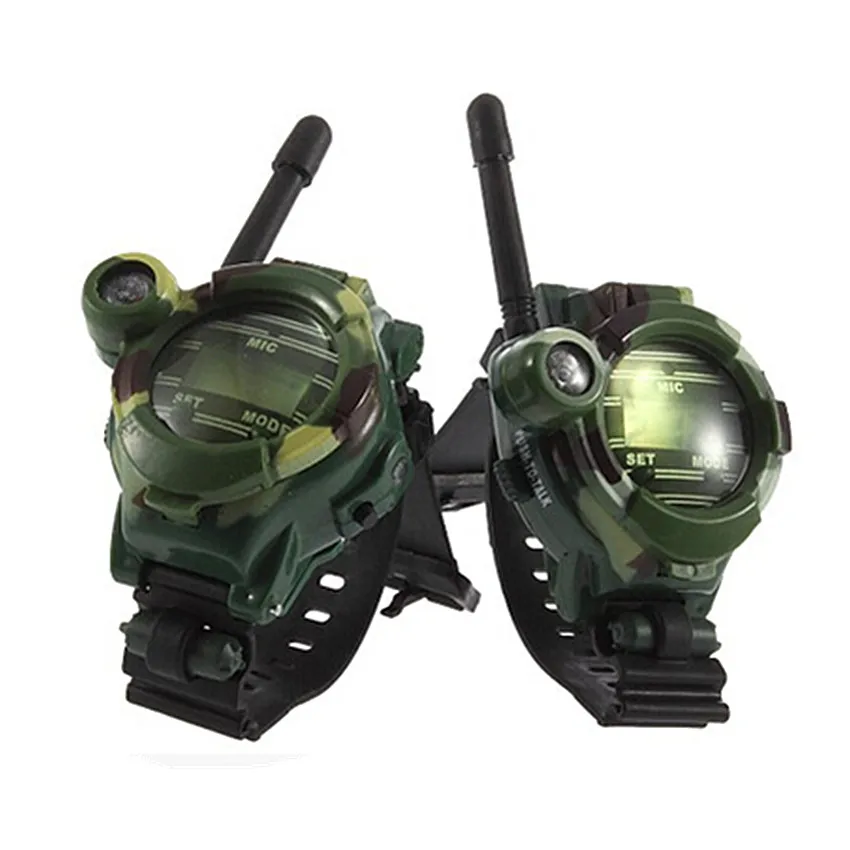 

1 Pair Watches Walkie Talkie 7 in 1 Children Watch Radio Outdoor Interphone Toy For Children Gift Parent-child Interaction Game