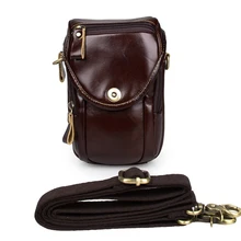 Новинка, Мужская поясная сумка из натуральной кожи, небольшая удобная мужская сумка, поясная сумка, сумка для телефона, поясная сумка, мини-мужская сумка на плечо