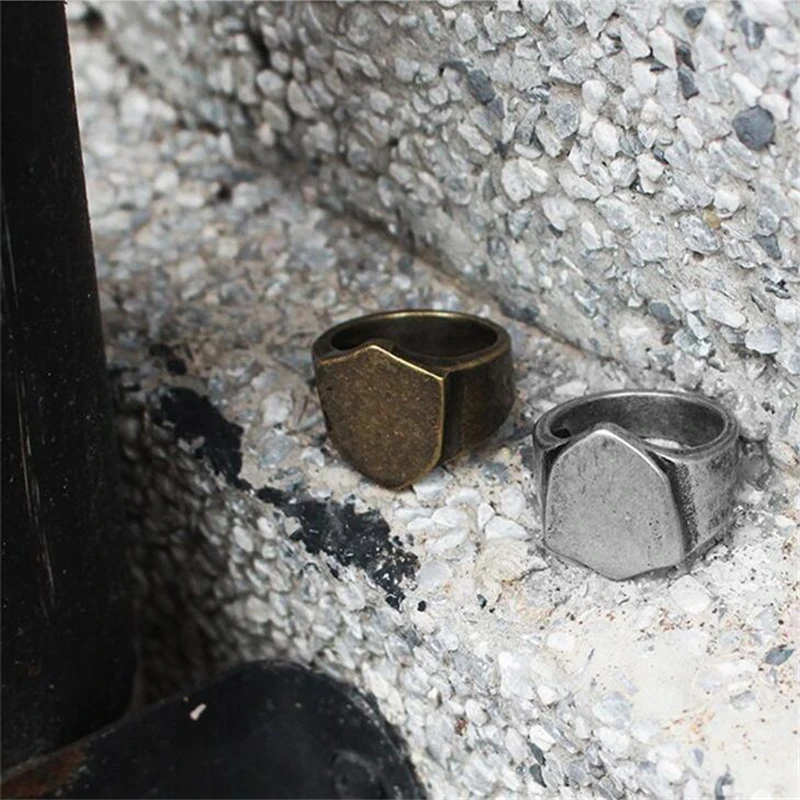 Титановая сталь панк рок мужские украшения винтаная Серебряная бронза защитные