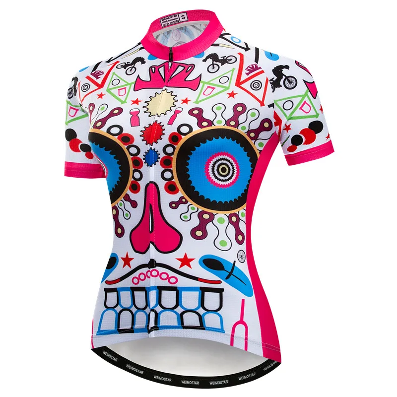 Color 9 Weimostar pro team Vélo Для женщин Лето горный велосипед Джерси быстросохнущая рубашка велосипедов шоссейном велосипеде Носите Майо Ciclismo - Цвет: Color 9