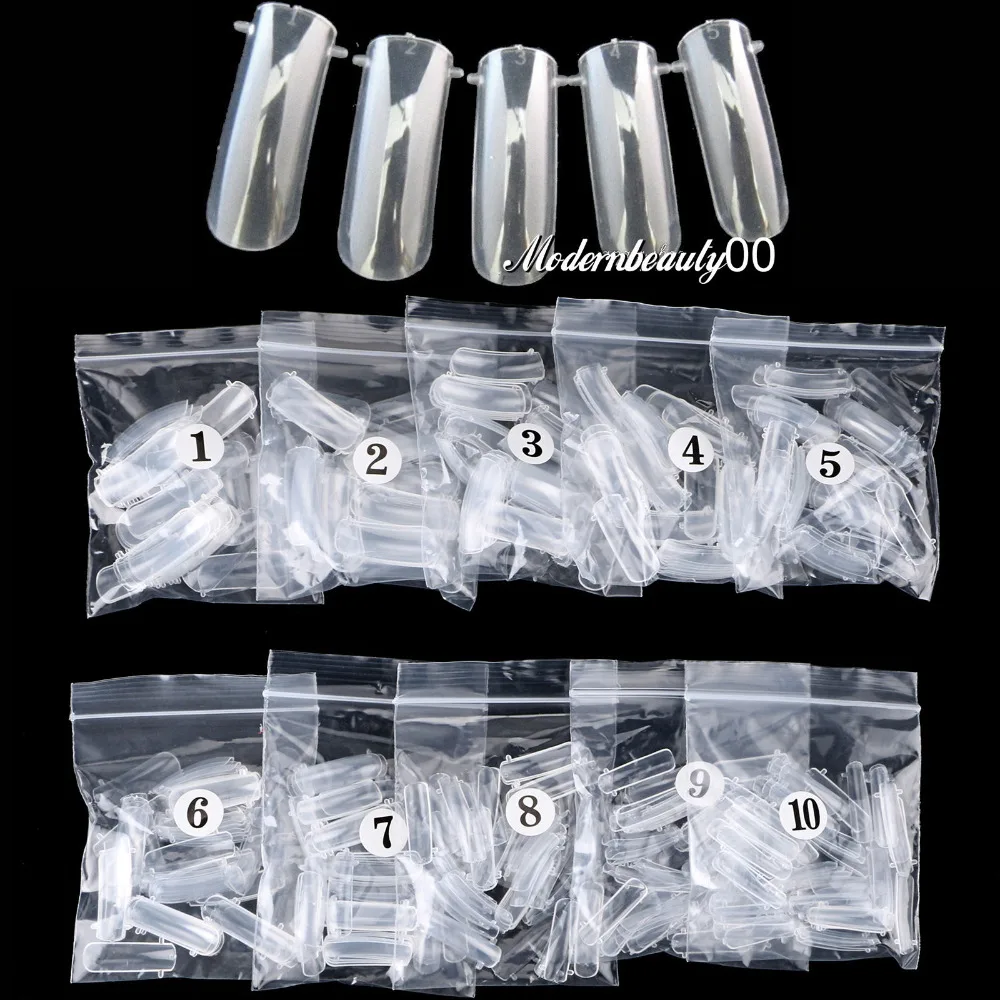 

New 500 PCS DUAL NAIL ART SYSTEM FORM ACRYLIC False TIPS Tools Set
