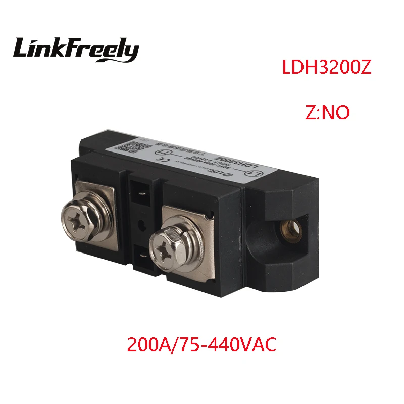 

LDH3200Z Industrial High Power 1 Phase Solid State Relay Output 75-480VAC 200A Input 5V 12V 24V 32V DC SSR Relay Board