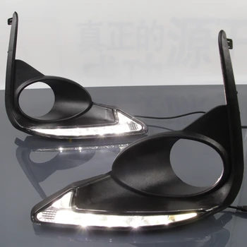 

New car light For Toyota Levin 2017, Waterproof ABS 12V Car DRL LED Daytime Running Light With Fog Lamp Hole