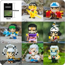 SC Anime Een Stuk Marine Algemene Sengoku Garp Roker Sakazuki Kuzan Enel DIY Mini Building Diamant Kleine Blokken Speelgoed Nieuwe in Zakken(China)