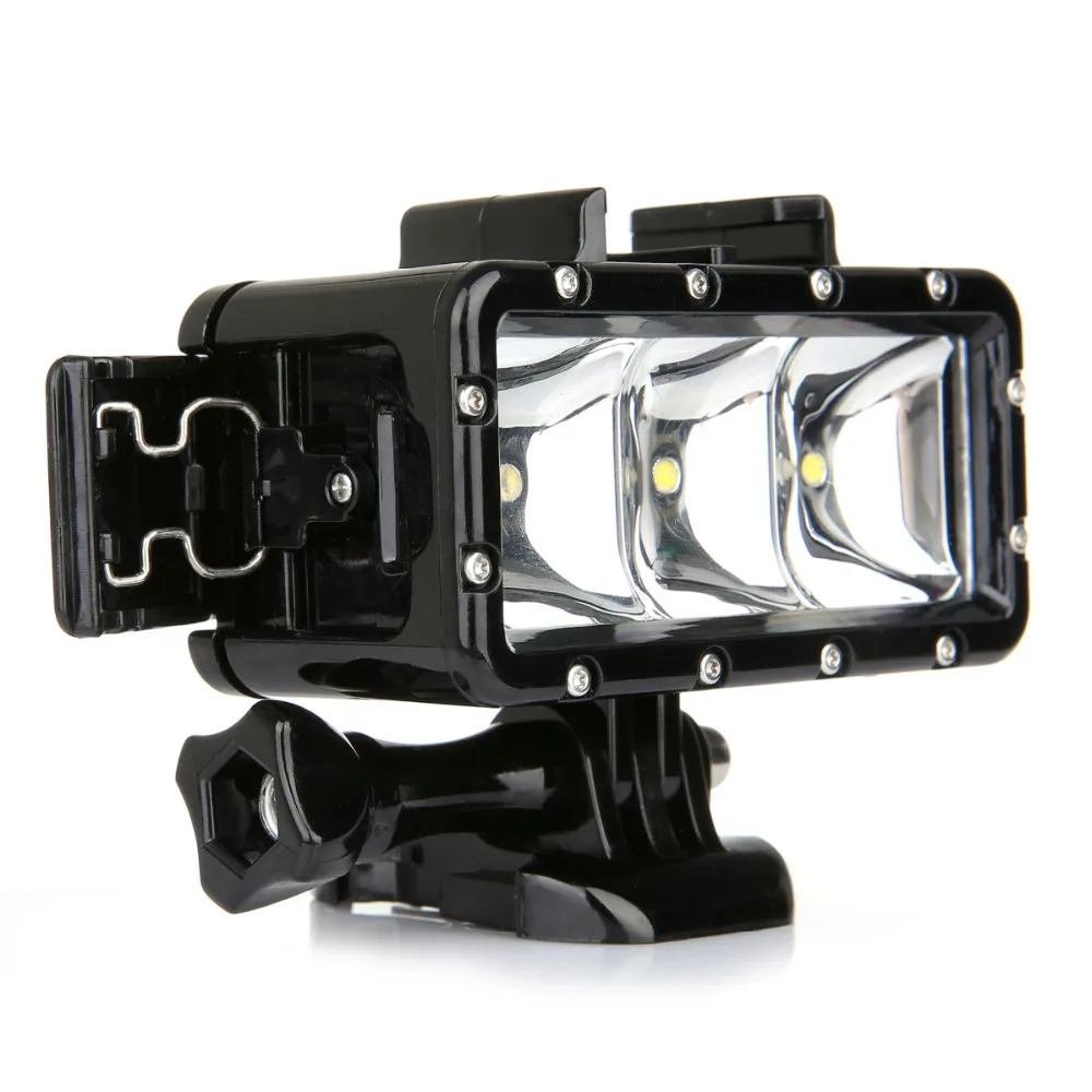 Ручной стабилизатор с ручкой крепление для подводного дайвинга/светодиодный светильник для камеры Gopro SJCAM смартфона - Цвет: LED Light NO Battery