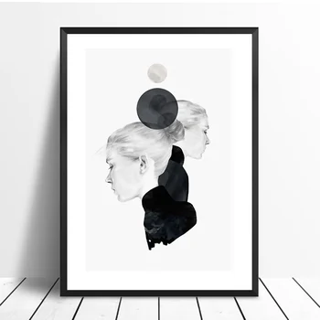 

FGHGF Prints Wall Art Portrait Canvas Painting Pictures For Living Scandinavian Photo