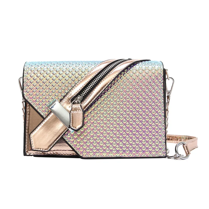 2018 Brand Fashion Messenger Bags Women Chains Laser Ladies Luxury Shoulder Bag Woman Designer Crossbody Bolsa Feminina | Багаж и сумки