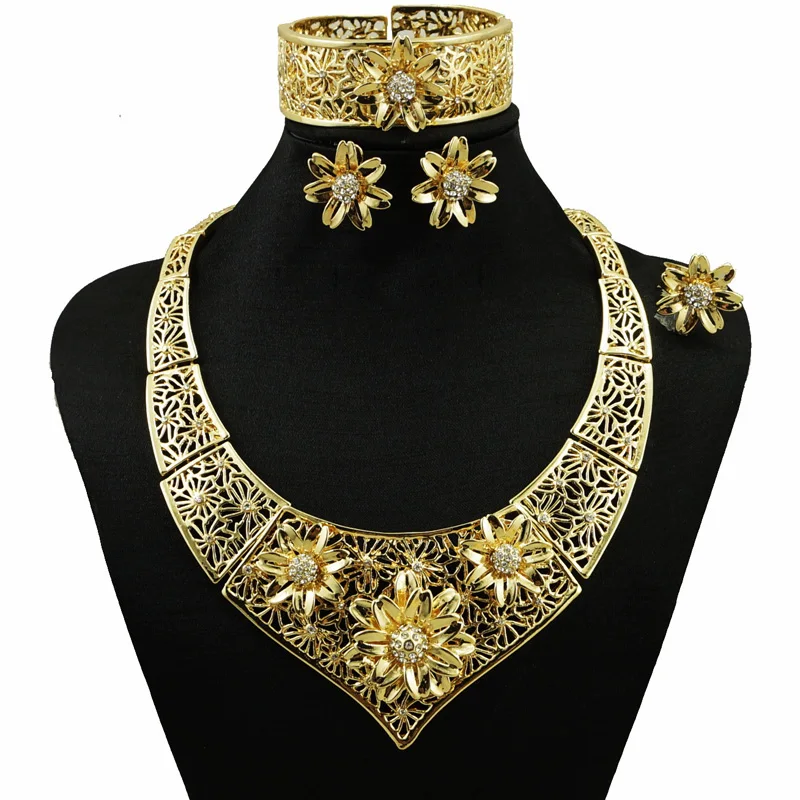 Aliexpress.com : Buy african big jewelry sets gold jewelry sets party ...