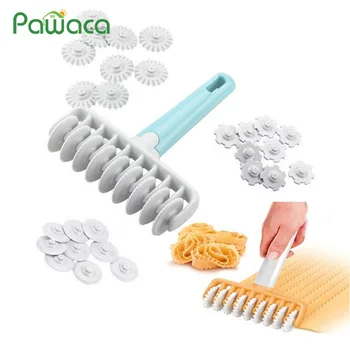 

Lattice Rollers Cookie Pie Pizza Cutter Pastry Tool Fondant Ribbon Cutter Embossing Dough Roller Lattice Craft Cooking Tools