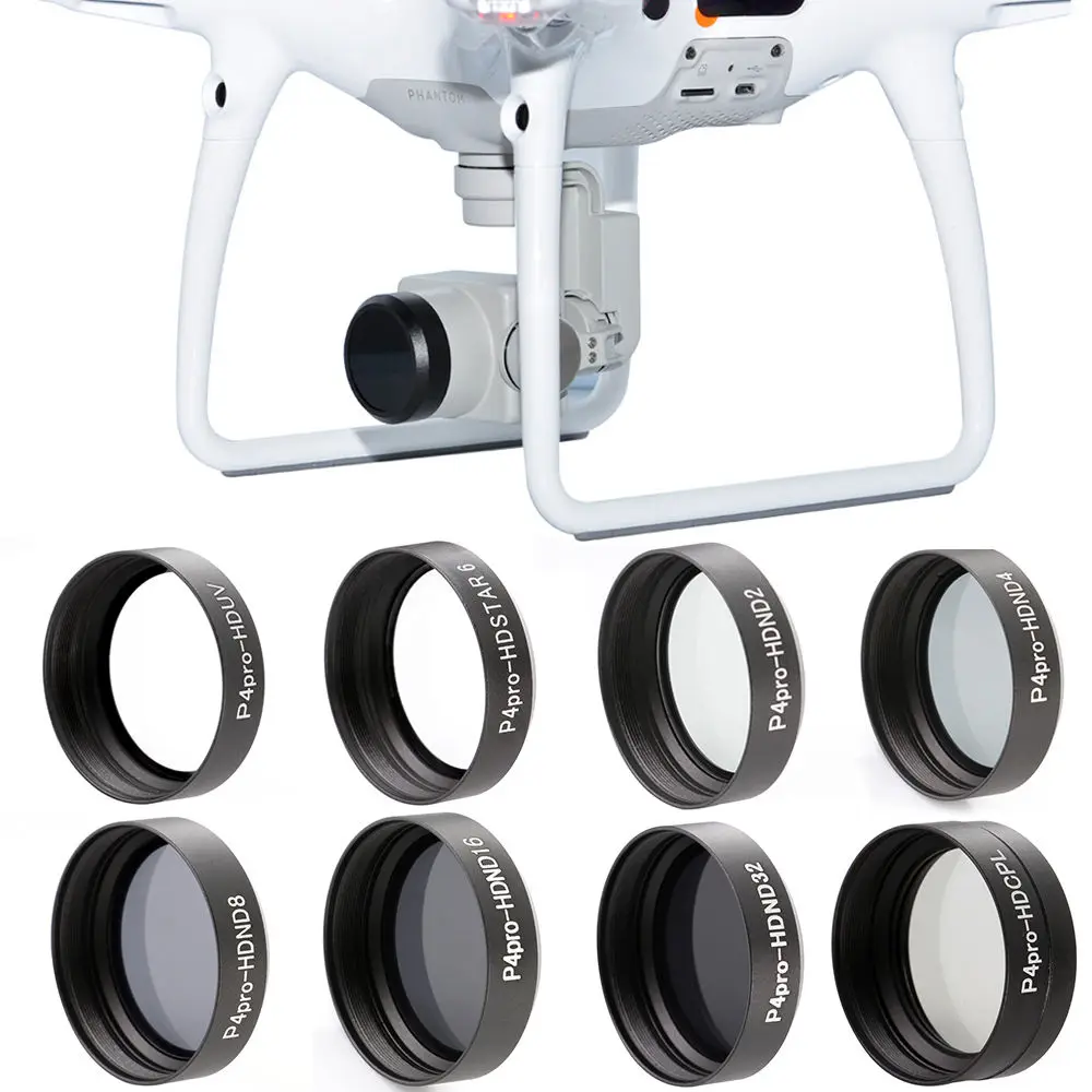 Фильтр для объектива камеры ND2 ND4 ND8 ND16 ND32 CPL UV Star 6 1 шт. DJI Phantom 4 PRO 4PRO + летный Дрон |