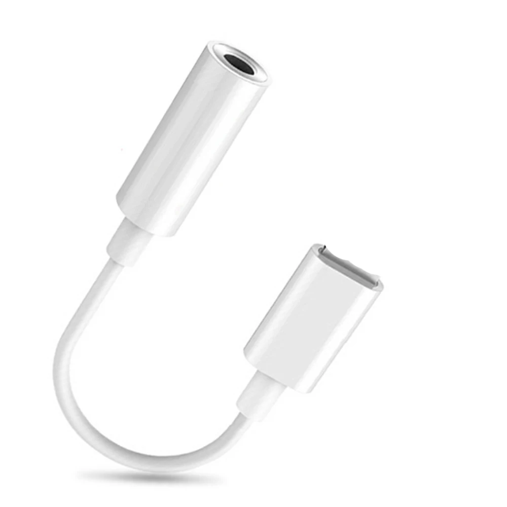 For Lightning to 3.5mm Headphone Adapter Audio Aux Cable Adaptador For iPhone Adapter X 7 IOS 12