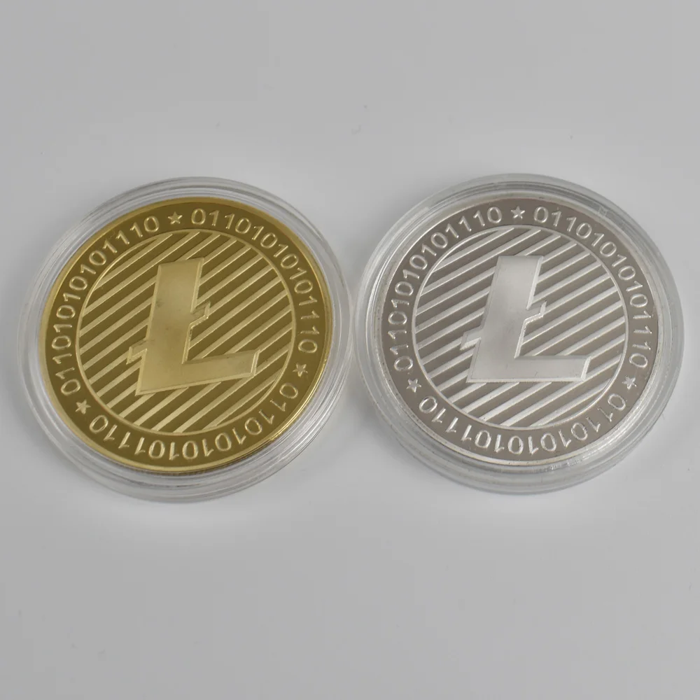 Cheap Bitcoin Coin Bit Cryptocurrency BTC Coin Ripple Metal Physical Coin With Plastic Shell-3