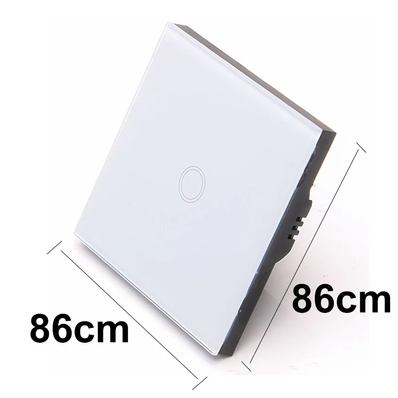  Vhome 1 gang 1 Way Touch Switch Crystal Glass Panel LED Light Touch Screen Switch EU UK 220V Lamp T - 33018140803