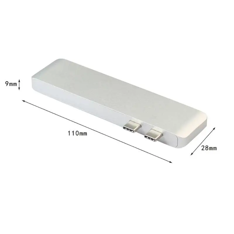 USB 3,1 Тип-C USB хаб для Macbook кабель-Переходник USB C на USB 3,0 PD адаптер с кард-ридер 6 in1 Многофункциональный концентраторы для MacBook Pro 13/15