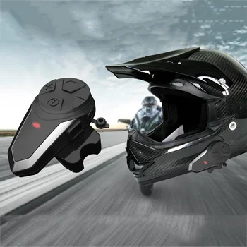 

Portable Motorcycle Helmet Intercom Bluetooth Headphone Waterproof Interphone FM With American Europe England charger