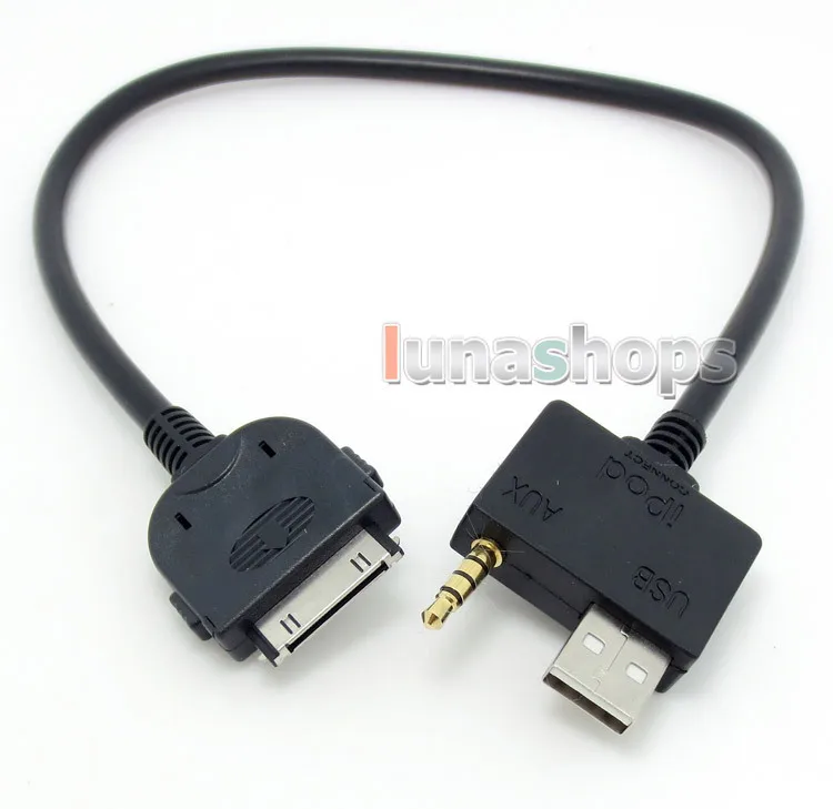 

LN004204 40cm 3.5mm USB 2.0 Male for Iphone IPod Car AUX HiFi Audio Cable For Hyundai Kia