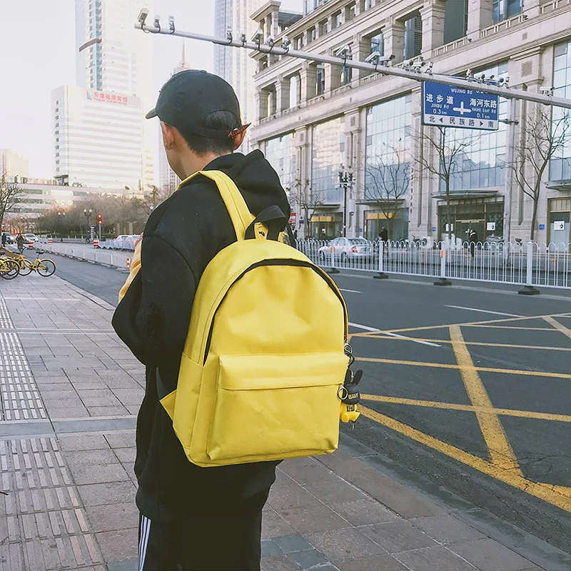 Menghuo Brand Canvas Men Women Backpack Rabbit Pendant College High Middle School Bags for Teenager Boy Girls Backpacks Mochila (68)