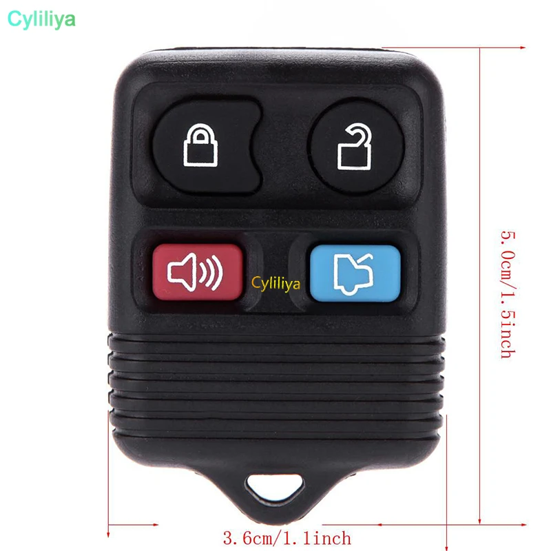 

DHL 50 PCS 4 Buttons Remote Car Key Transit Keyless Entry Fob 315MHz/433mhz For Ford Remote Control Circuid Board