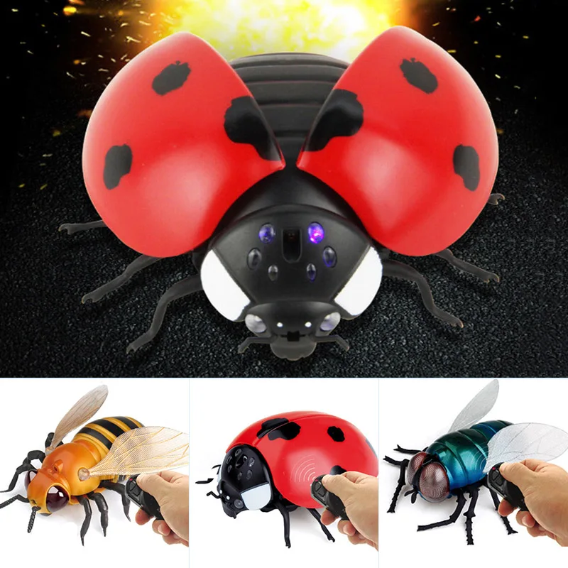 Remote Control Flies Ladybug Bee Simulation Insects Toy Children Kids