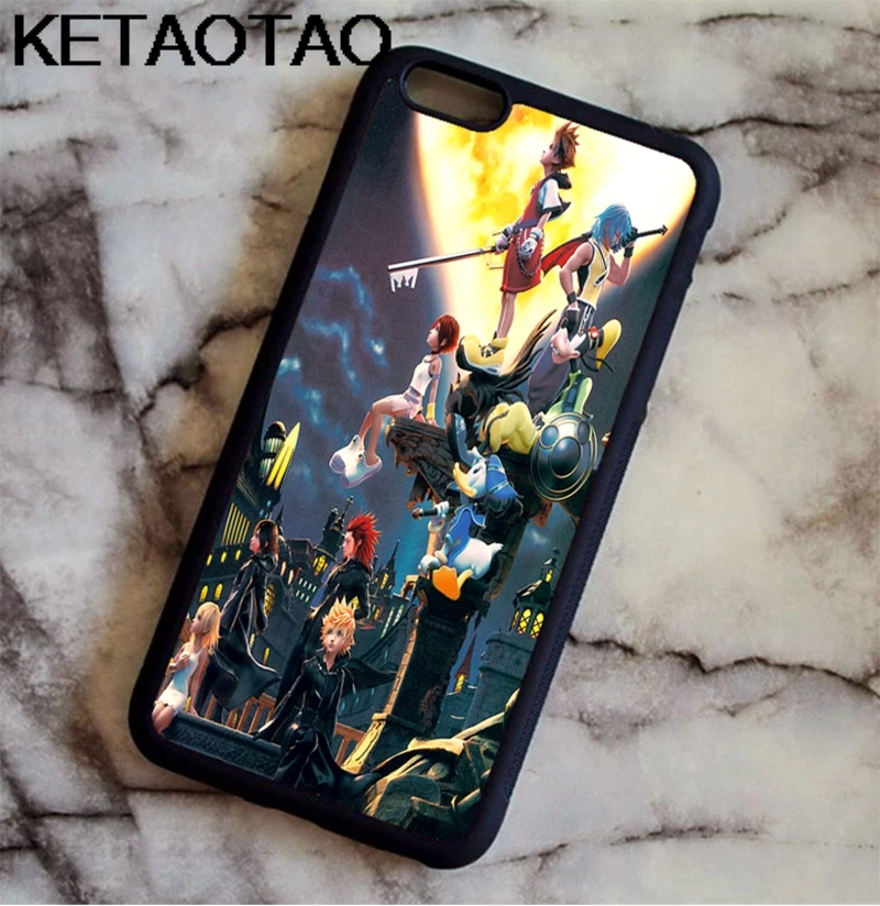 KETAOTAO, чехол для телефона Kingdom Hearts s, для iPhone 4S, SE, 5C, 5S, 6 S, 7, 8 SE, X Plus, XR, XS, Max, чехол из мягкого ТПУ, резины, силикона - Цвет: Синий