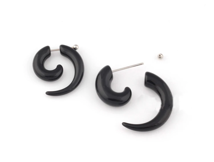 Hot Fashion Jewelry Cool Man Stud Earrings Men S Black Earring Hot Fashion Jewelry Cool Man Stud Earrings Men S Black Earring Punk Style