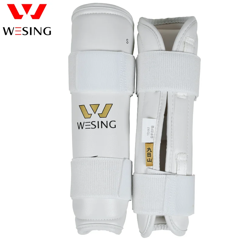 

Wesing White Taekwondo Protector Forearm Guard Kickboxing Arm Protector Adjustable Taekwondo Shin Guard Approved by WTF