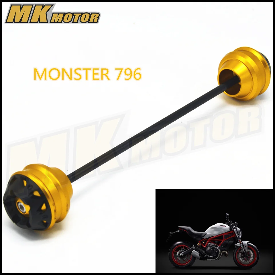 

Free shipping For DUCATI MONSTER 796 2012-2016 CNC Modified Motorcycle Front and rear wheels drop ball / shock absorber