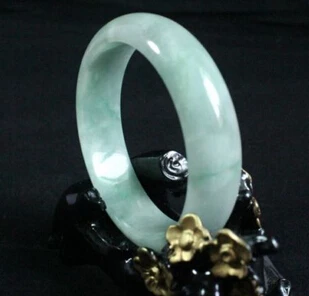 

xd 00946 Certified Natural Green Jadeite Jade Bangle Bracelet Handmade (A0429)