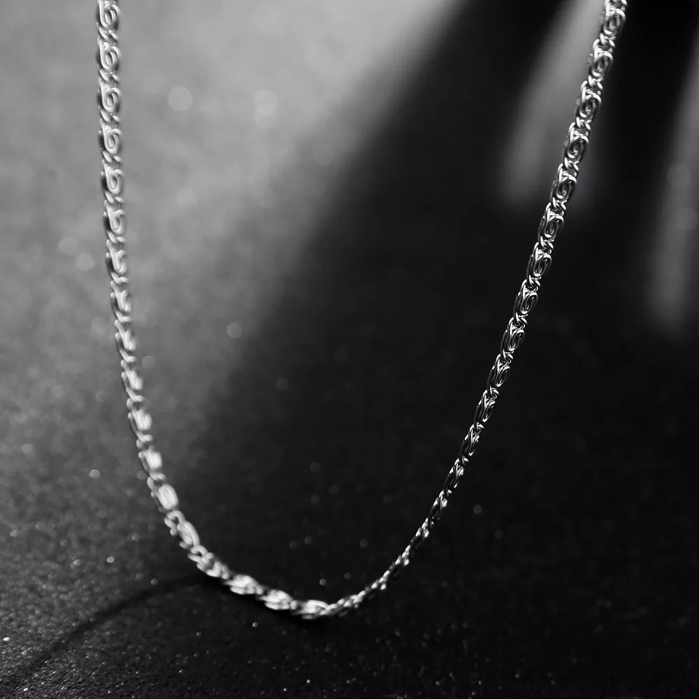 5pcs/lot 2.5mm Stainless Steel Rolo Chain Necklace Lobster Clasp Closure DIY Jewelry making Top Quality