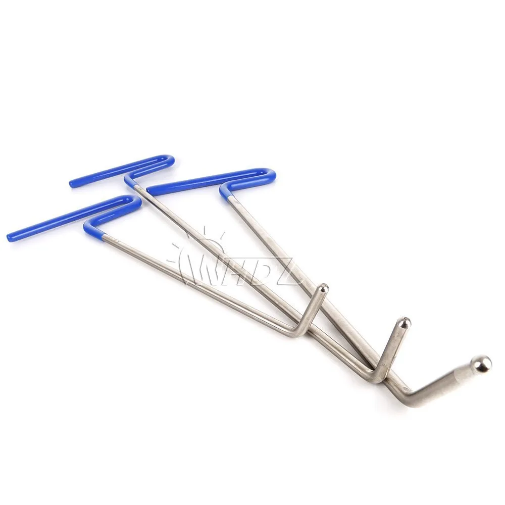 WHDZ 3PCS PDR Tool Kit Stainless steel Perfect for Door Dings Hail Repair and Dent Removal PDR hail repair (B4+B5+B8) (3)