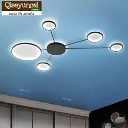 Qiseyuncai 2018 новый современный минималистский led потолочный светильник современный атмосфера личность гостиной спальни исследование лампы