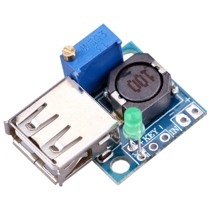 

DC DC Adjustable Step Down USB Buck Voltage Regulator Converter 4.75-22V to 1-20V Power Supply Module