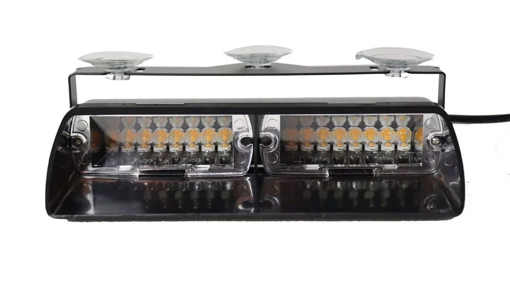Aviso de Emergência Modos de Luzes de Sinalização Sinalização de Segurança 16 Led Vermelho e azul e amarelo 12 v Car Polícia Strobe Traço Flash Luz Lâmpada 18 Piscando de Segurança 4 Luzes de emergência