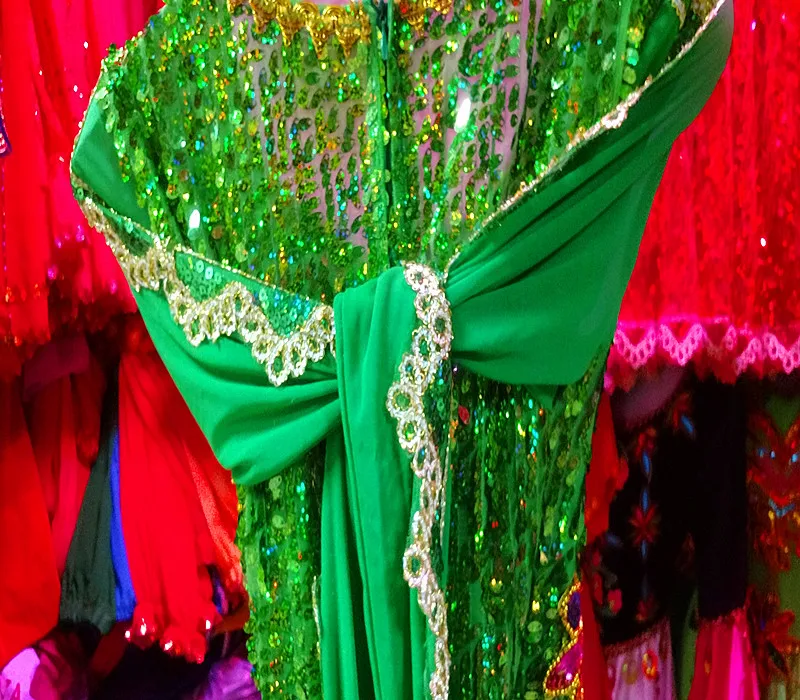 Синьцзян уйгур специальные танцевальные костюмы этнические костюмы сценическое шоу Китайская вышивка многоцветные женские народные костюмы