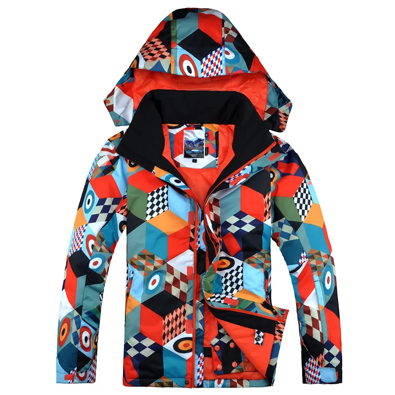 

High Quality Gsou Snow Ski Jacket for Men Waterproof Windproof Breathable Snow Wear Snowboard Jacket Male Winter SKI JACKET