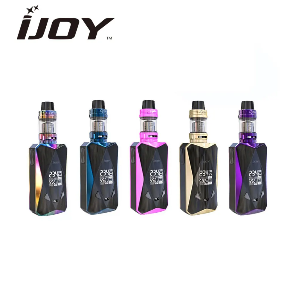 

Original IJOY Diamond PD270 Kit with 4.2ml/2ml Captain X3S Tank & 234W Diomond Box MOD No Battery Hoge Power Vape Kit Vs PD1865