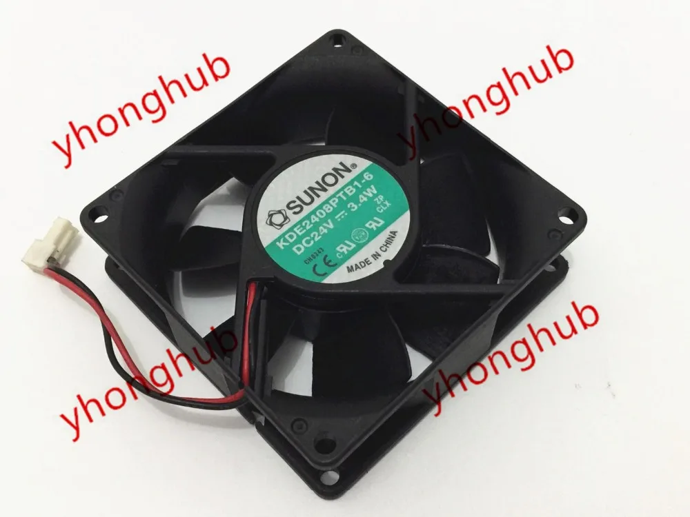 SUNON KDE2408PTB1-6 DC 24V 3 4 W 2-проводной 80x80x25 мм Сервер вентилятор охлаждения | Компьютеры и