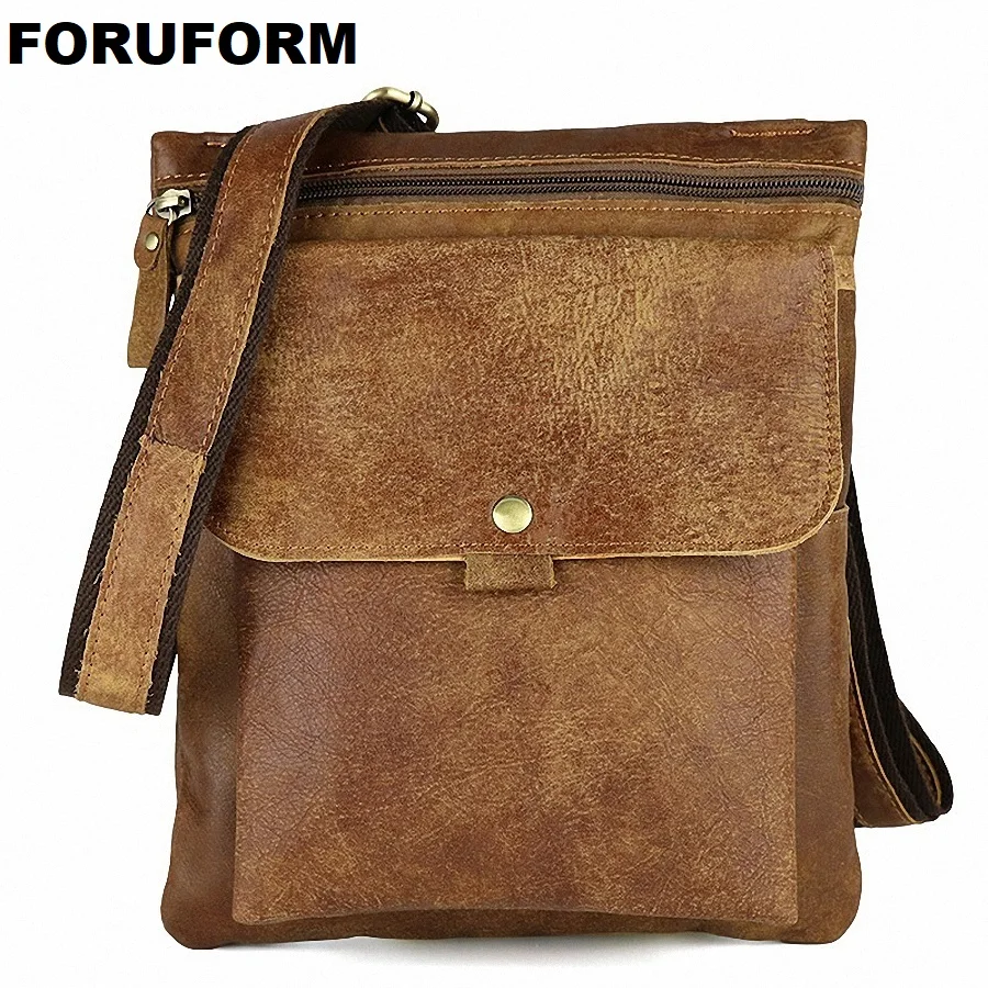 

Genuine Leather Men Bag Fashion Messenger Bags Shoulder Business Men's Briefcase Casual Crossbody Handbags Man Waist Bag LI-1423