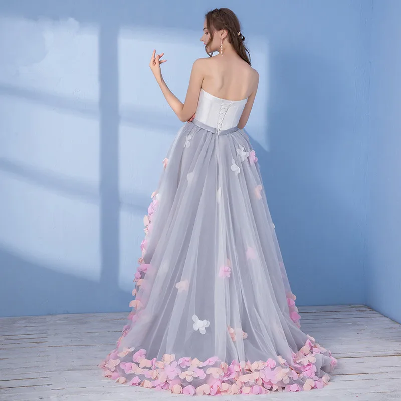 Vestidos дешевые сексуальные без бретелек рукавов Короткие спереди сзади длинные