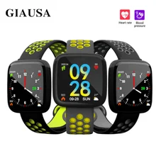 GIAUSA F15 Smart Watch Blood Pressure Heart Rate Monitor Pedometer Cycling Mode Fitness Bracelet Band IP67 for IOS Android Phone