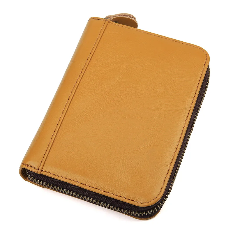 

J.M.D Vintage Men Wallet Genuine Leather Short Wallets Male Multifunctional Cowhide Purse Coin Pocket Credit Card Holder R-8439