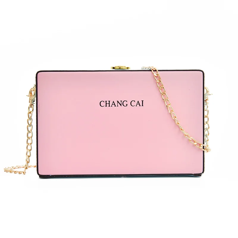 

Fashion Women Brand Design Small Square Shoulder Bag Clear Transparent PU Composite Messenger Bags New Female Handbags