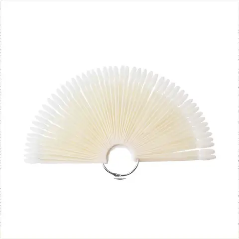 Oval False Display Nail Art Fan Wheel Practice Board Tip Sticks for Dipping Powder Colors UV Gel Nail Polish Chart