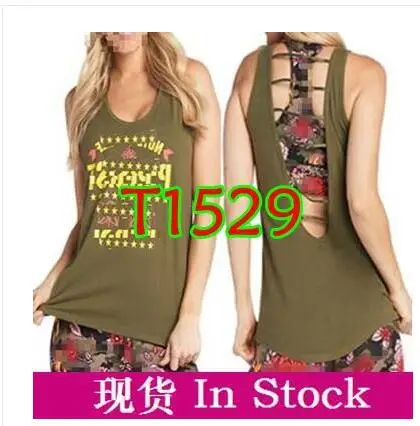 FIT FUNKY Женская одежда для бега топ одежда жилет топы yago Топы женские майки T1551 - Цвет: T1529 green